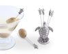 Vagabond House Serveware Vagabond House Pewter Sea Turtle Cheese Pick Set