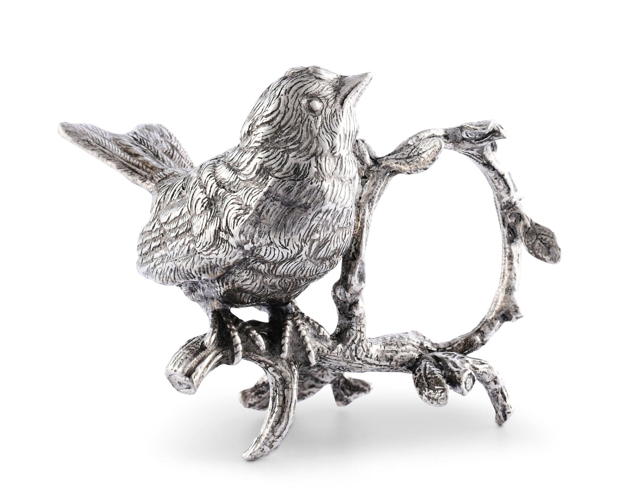 Vagabond House Serveware Vagabond House Pewter Song Bird Napkin Ring