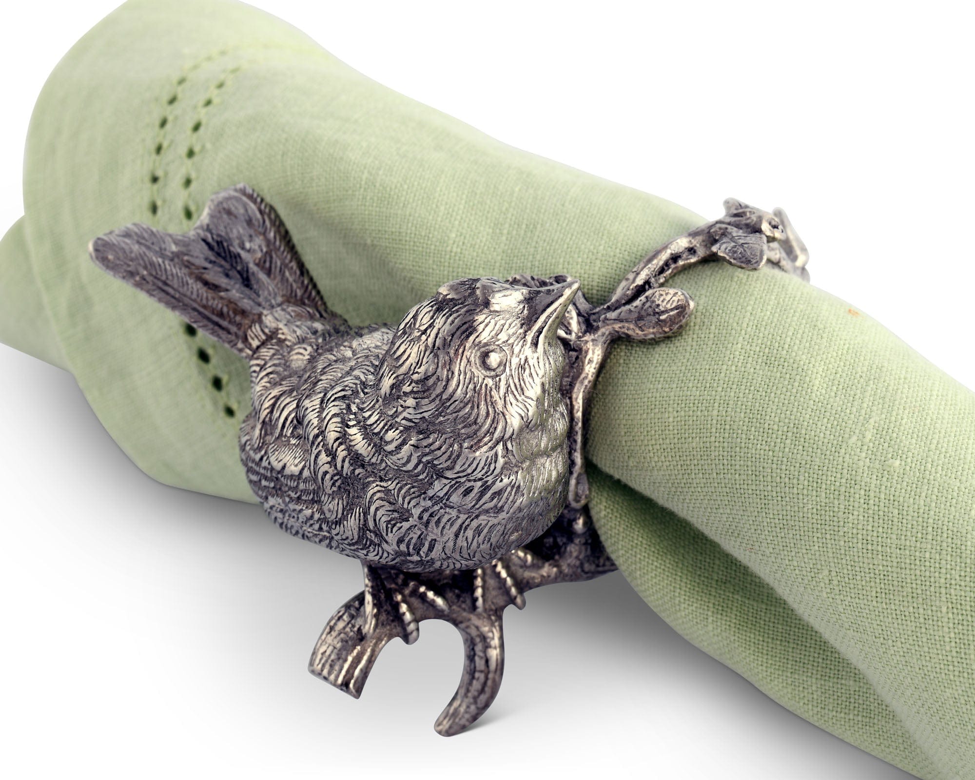 Vagabond House Serveware Vagabond House Pewter Song Bird Napkin Ring