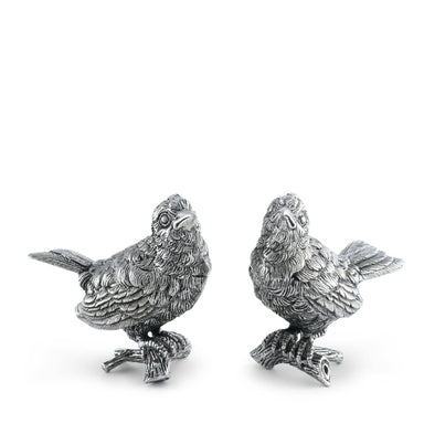 Vagabond House Serveware Vagabond House Pewter Song Birds Salt & Pepper Set