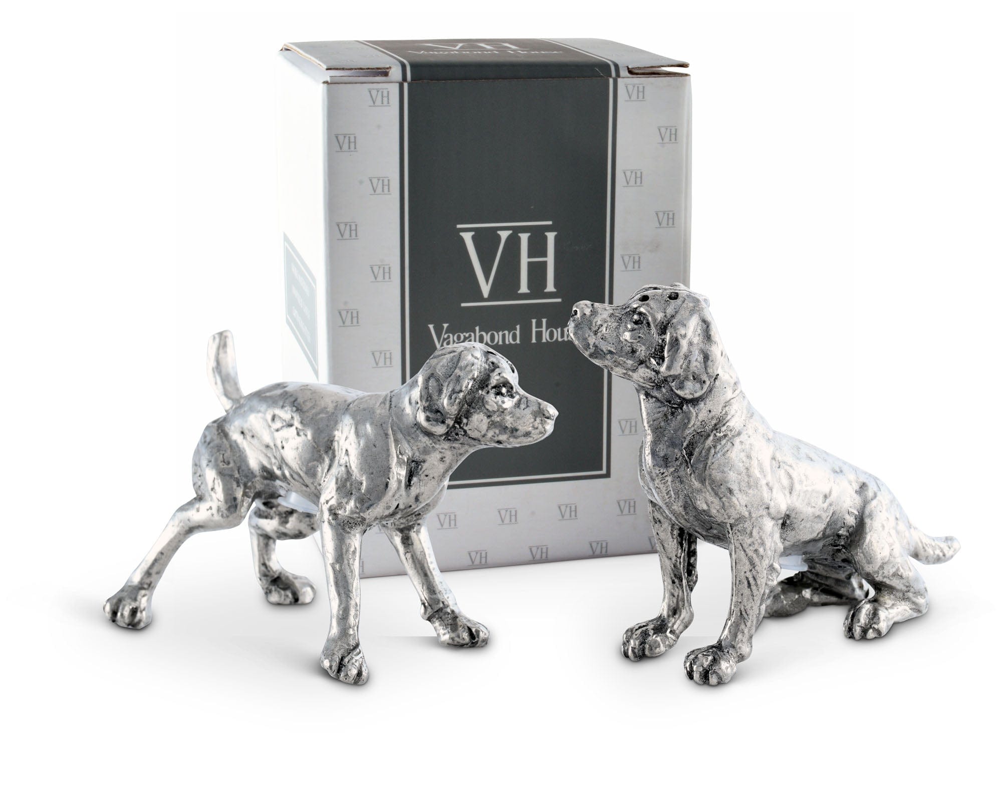 Vagabond House Serveware Vagabond House Pewter Spaniel Salt & Pepper Set