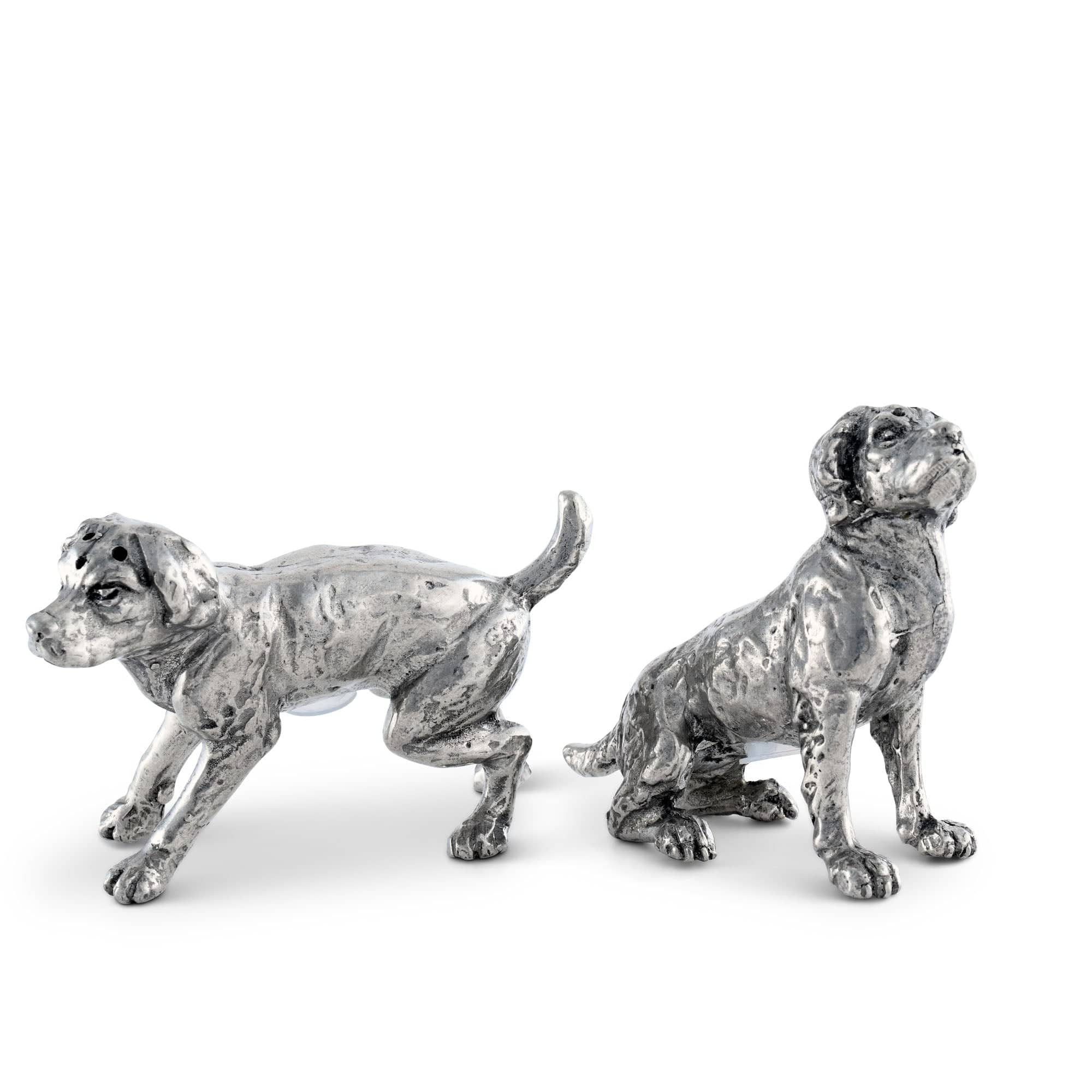 Vagabond House Serveware Vagabond House Pewter Spaniel Salt & Pepper Set
