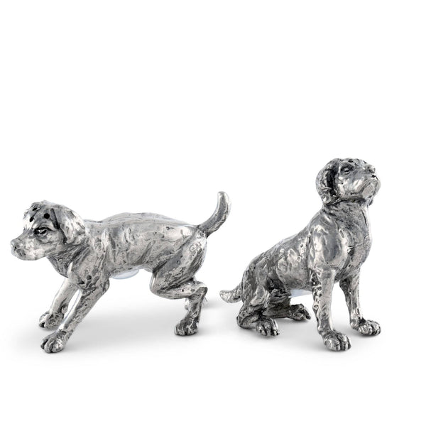 Vagabond House Serveware Vagabond House Pewter Spaniel Salt & Pepper Set