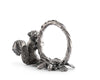 Vagabond House Giftware Vagabond House Pewter Squirrel Branch Napkin Ring