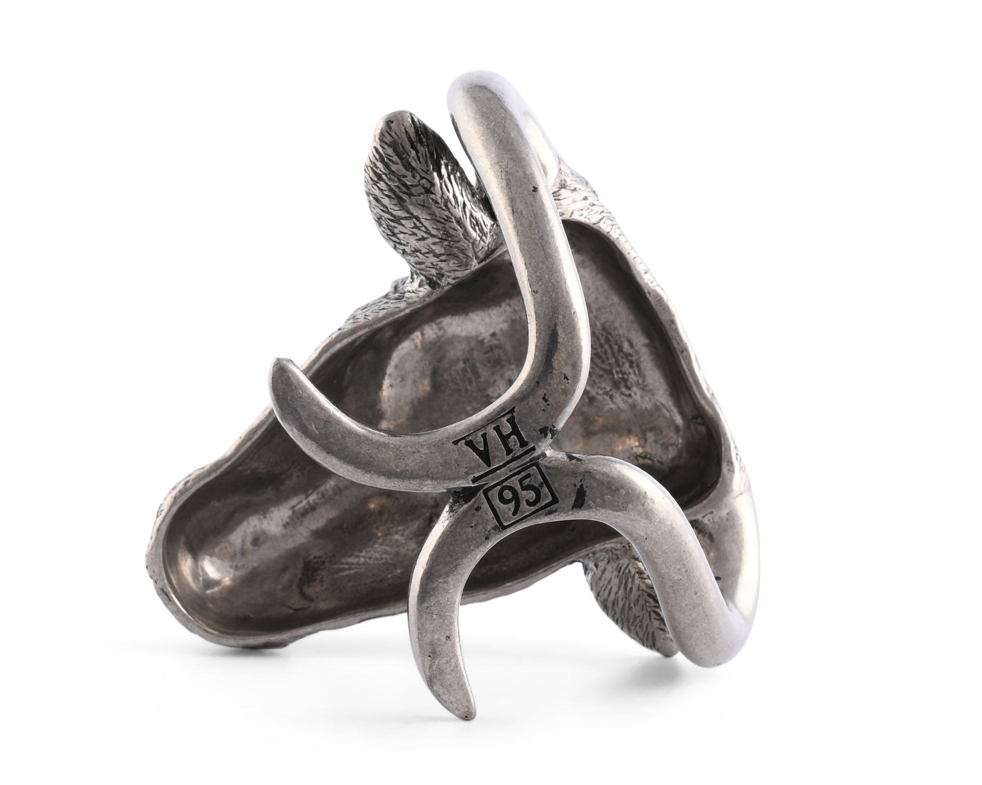 Vagabond House Serveware Vagabond House Pewter Steer Head Napkin Ring