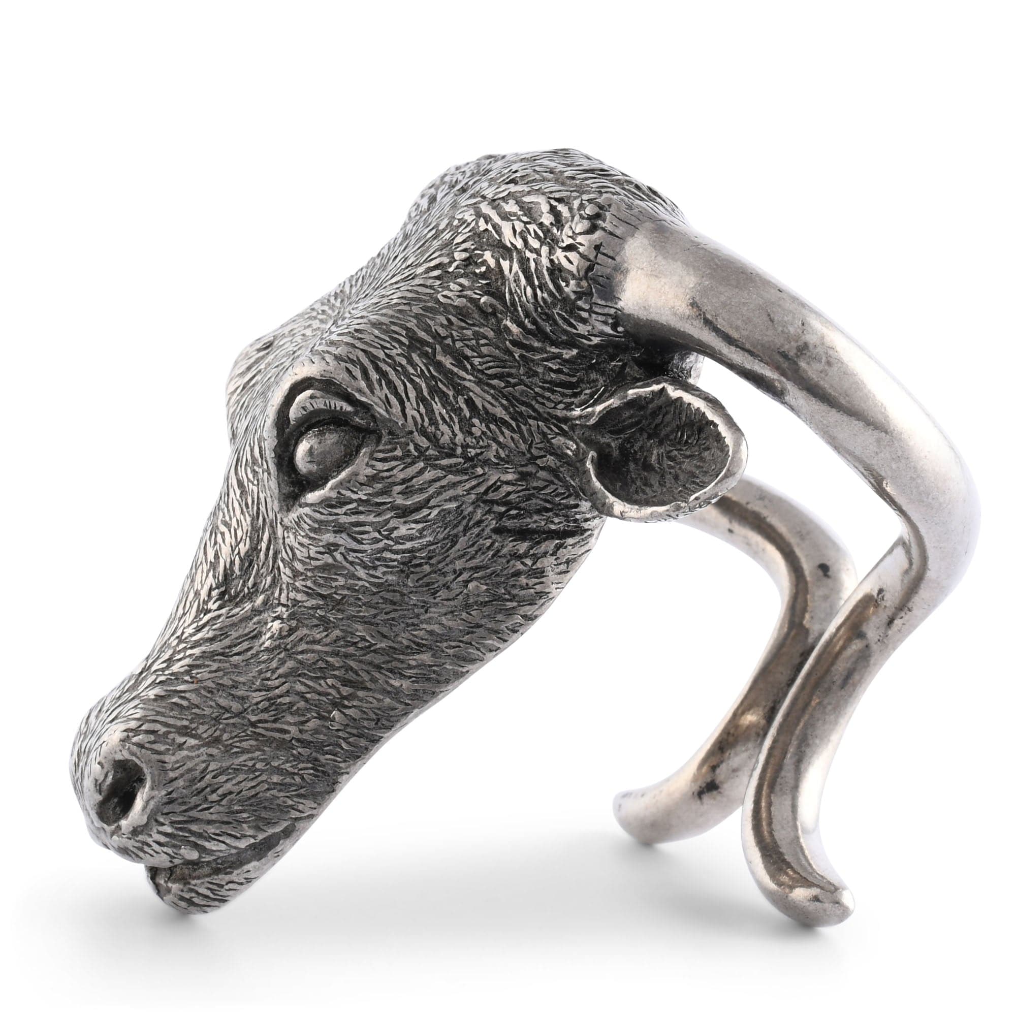Vagabond House Serveware Vagabond House Pewter Steer Head Napkin Ring