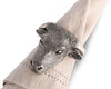 Vagabond House Serveware Vagabond House Pewter Steer Head Napkin Ring