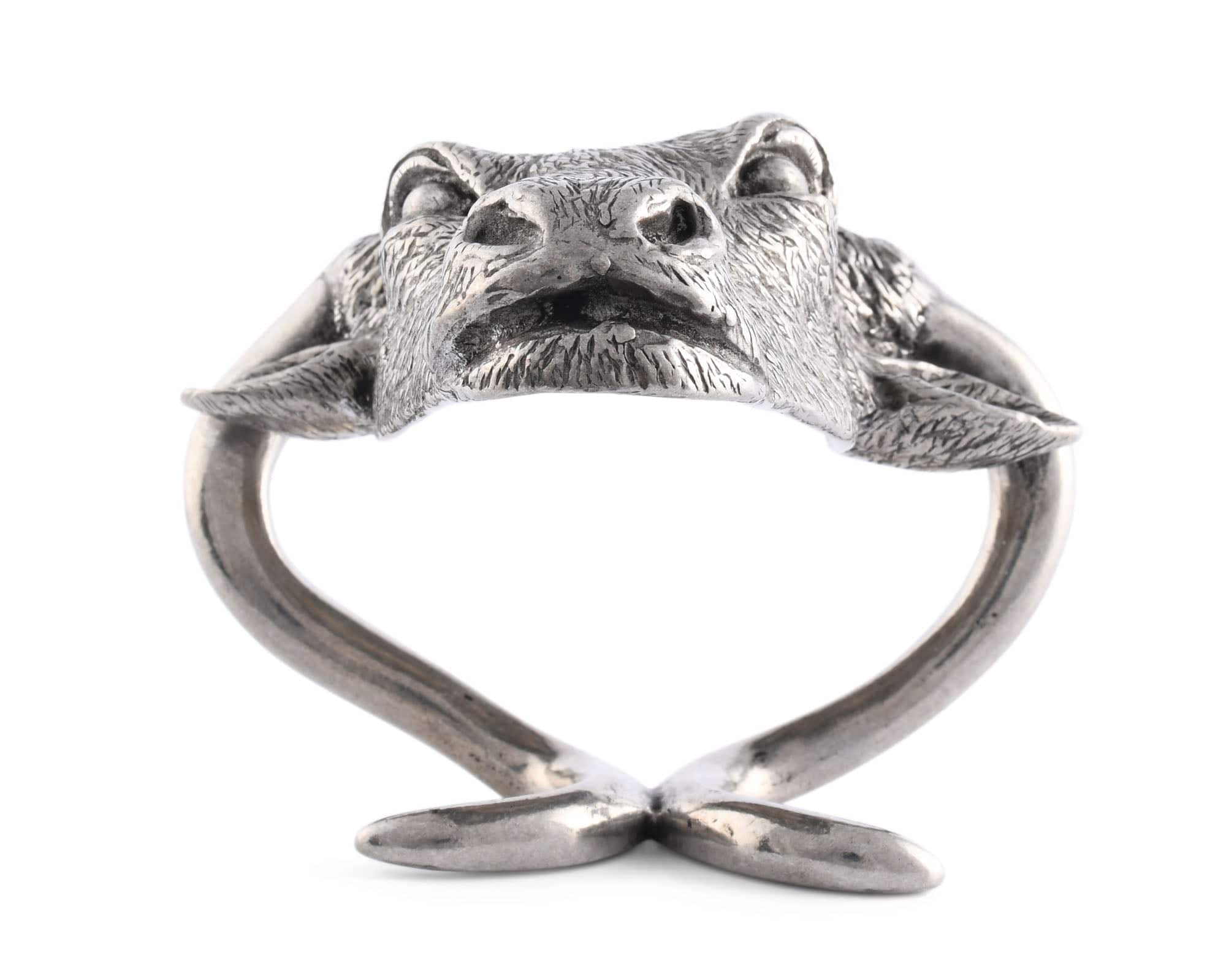 Vagabond House Serveware Vagabond House Pewter Steer Head Napkin Ring