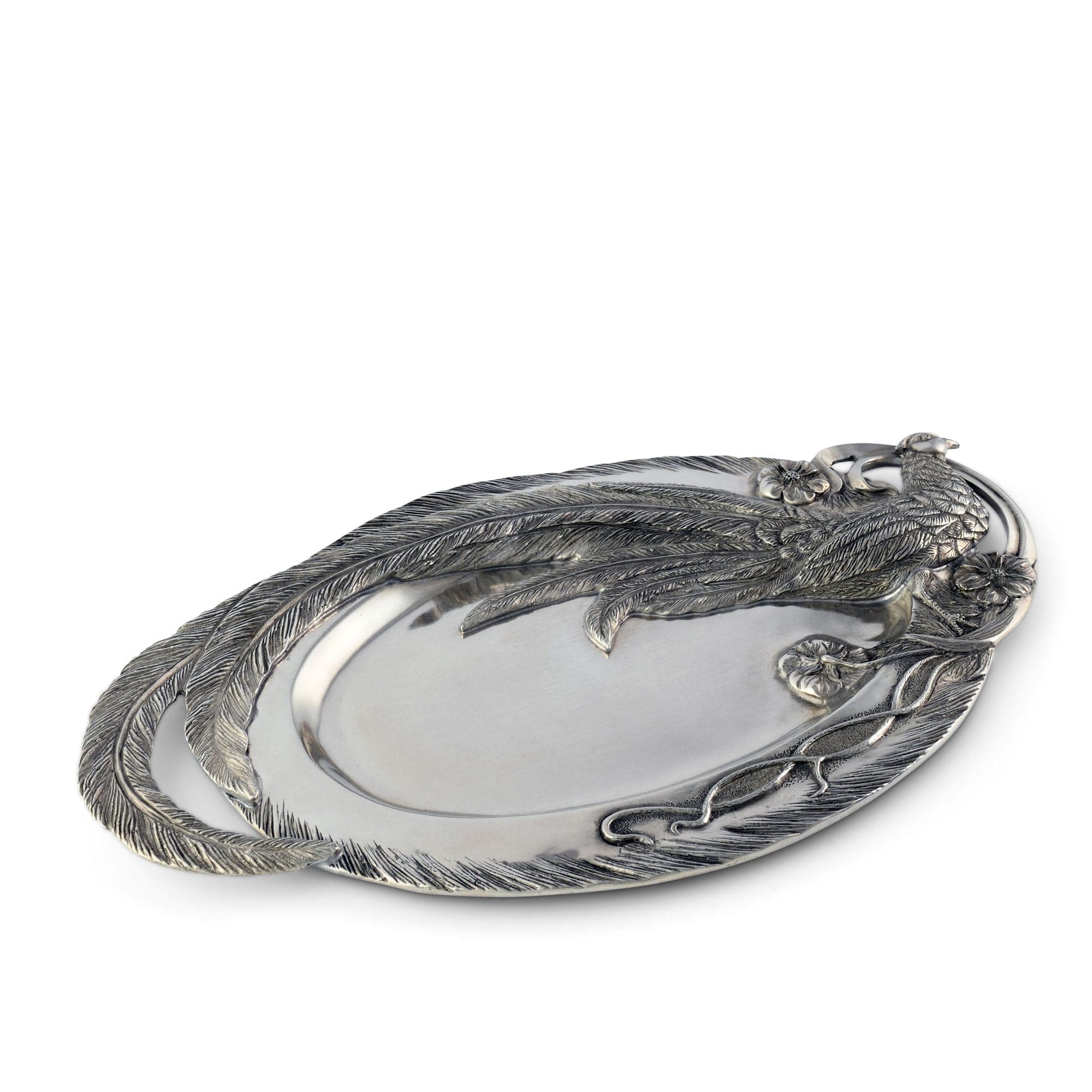 Vagabond House Serveware Vagabond House Pheasant Feather Oblong Tray