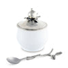 Vagabond House Serveware Vagabond House Pomegranate Sugar Bowl and Spoon