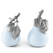 Vagabond House Serveware Vagabond House Porcelain Pear Salt and Pepper with Pewter Leaf