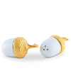 Vagabond House Serveware Vagabond House Porcelain Salt and Pepper - Acorn Gold Leaf