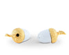 Vagabond House Serveware Vagabond House Porcelain Salt and Pepper - Acorn Gold Leaf