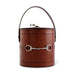 Vagabond House Serveware Vagabond House Premium Genuine Leather Bit Lidded Ice Bucket