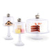 Vagabond House Serveware Vagabond House Pumpkin Knob Glass Covered Cake / Dessert Stand Short - 11.5" H x 6" D