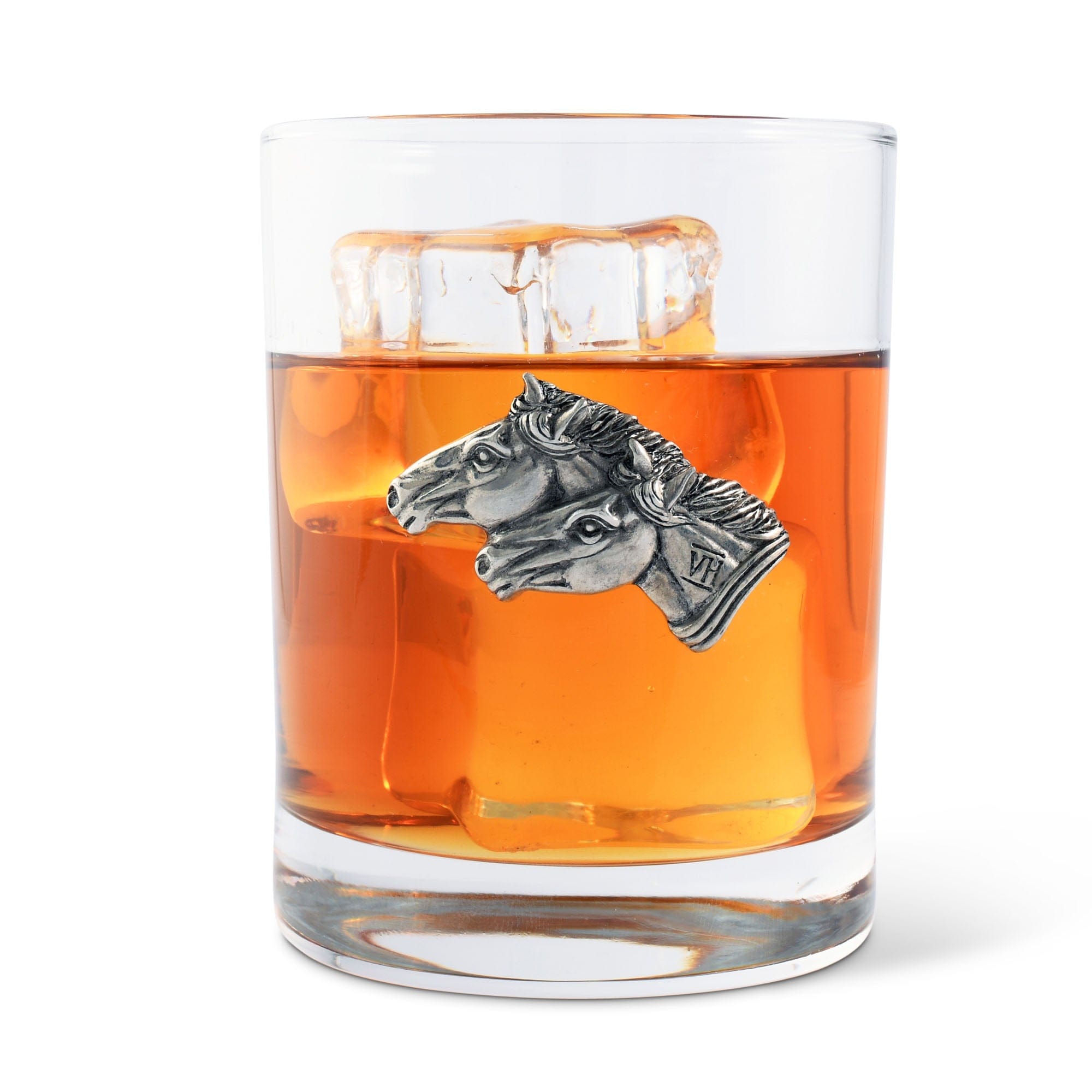 Vagabond House Serveware Vagabond House Running Horse Double Old Fashion Bar Glass