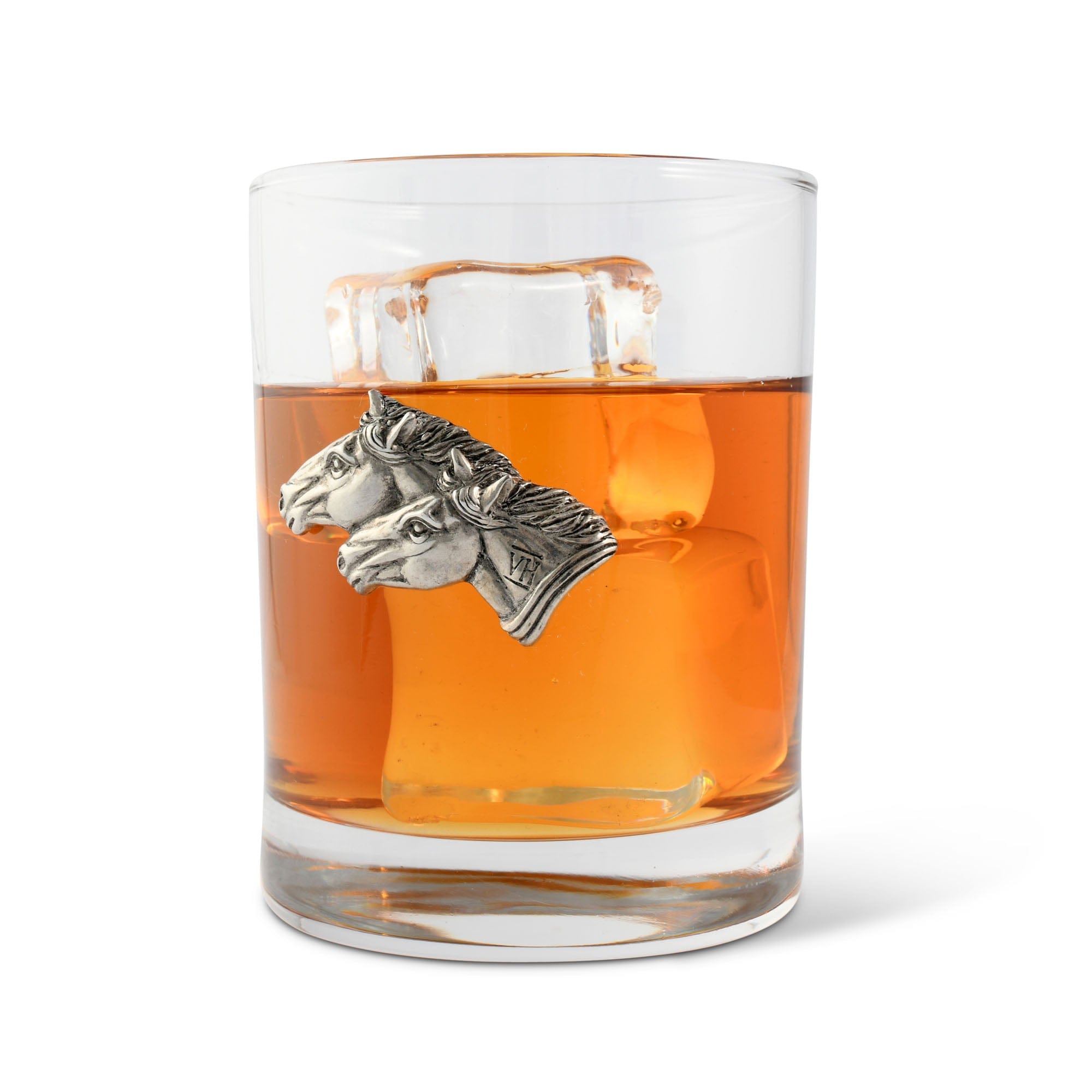 Vagabond House Serveware Vagabond House Running Horse Double Old Fashion Bar Glass