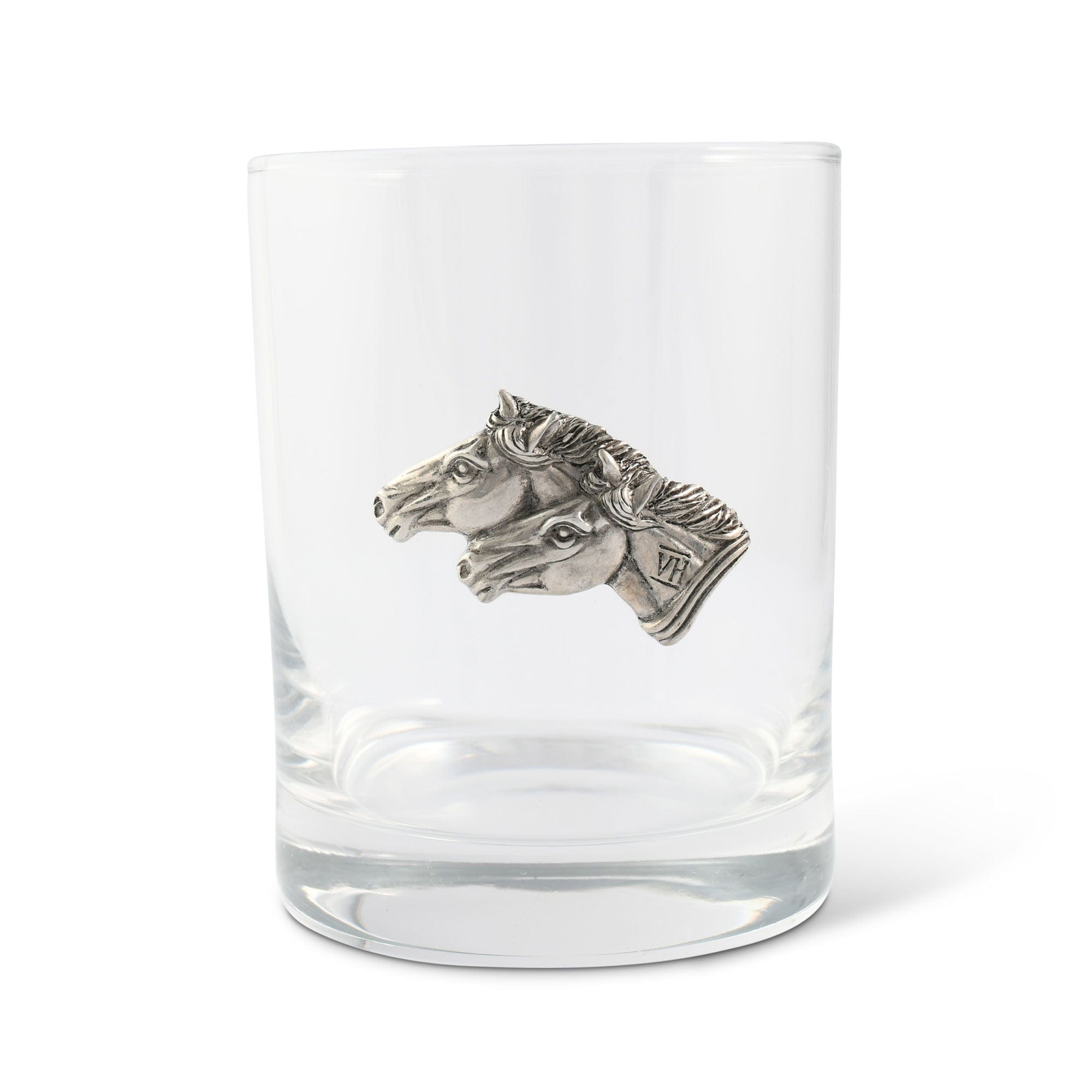 Vagabond House Serveware Vagabond House Running Horse Double Old Fashion Bar Glass