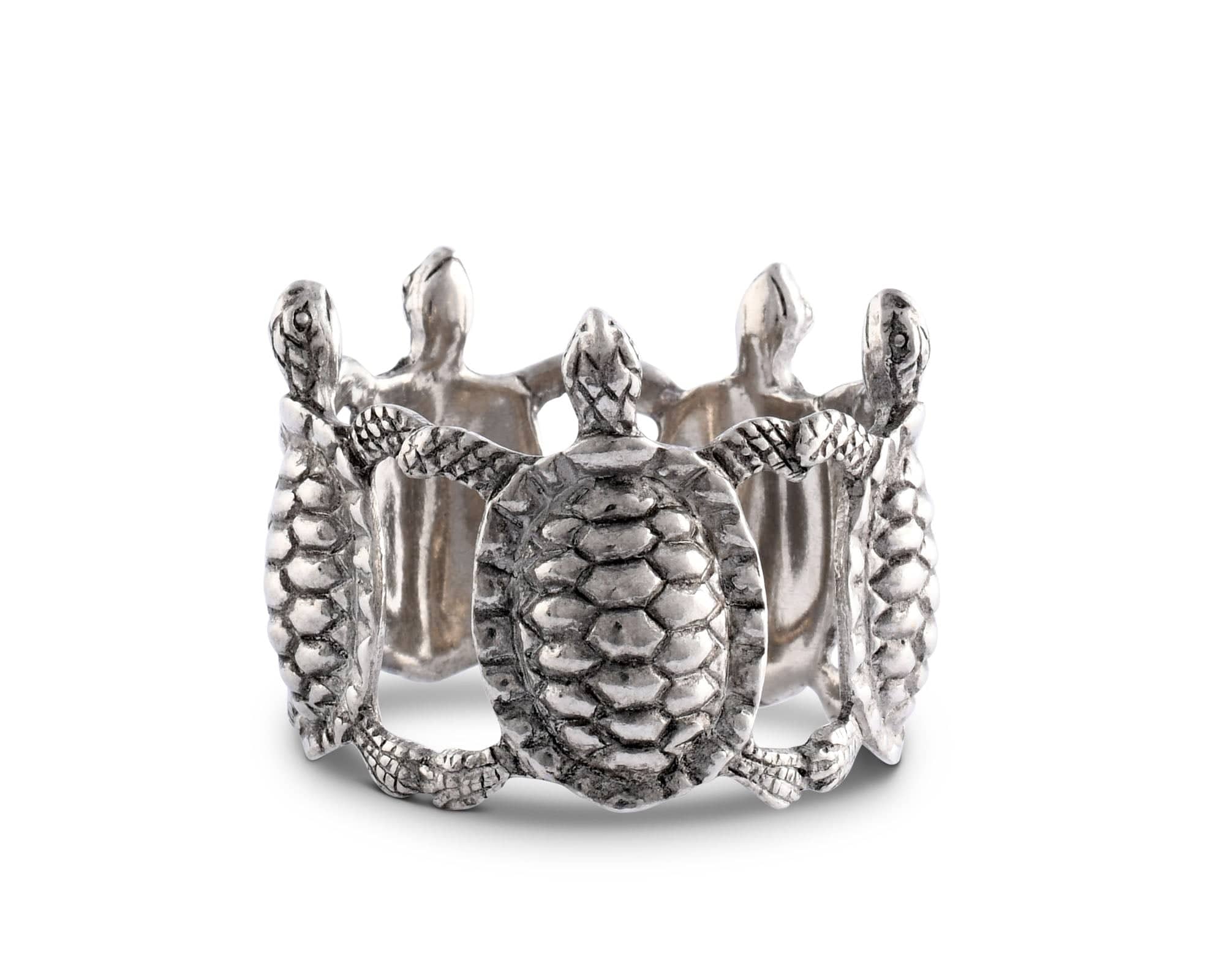 Vagabond House Serveware Vagabond House Sea Turtle Napkin Rings