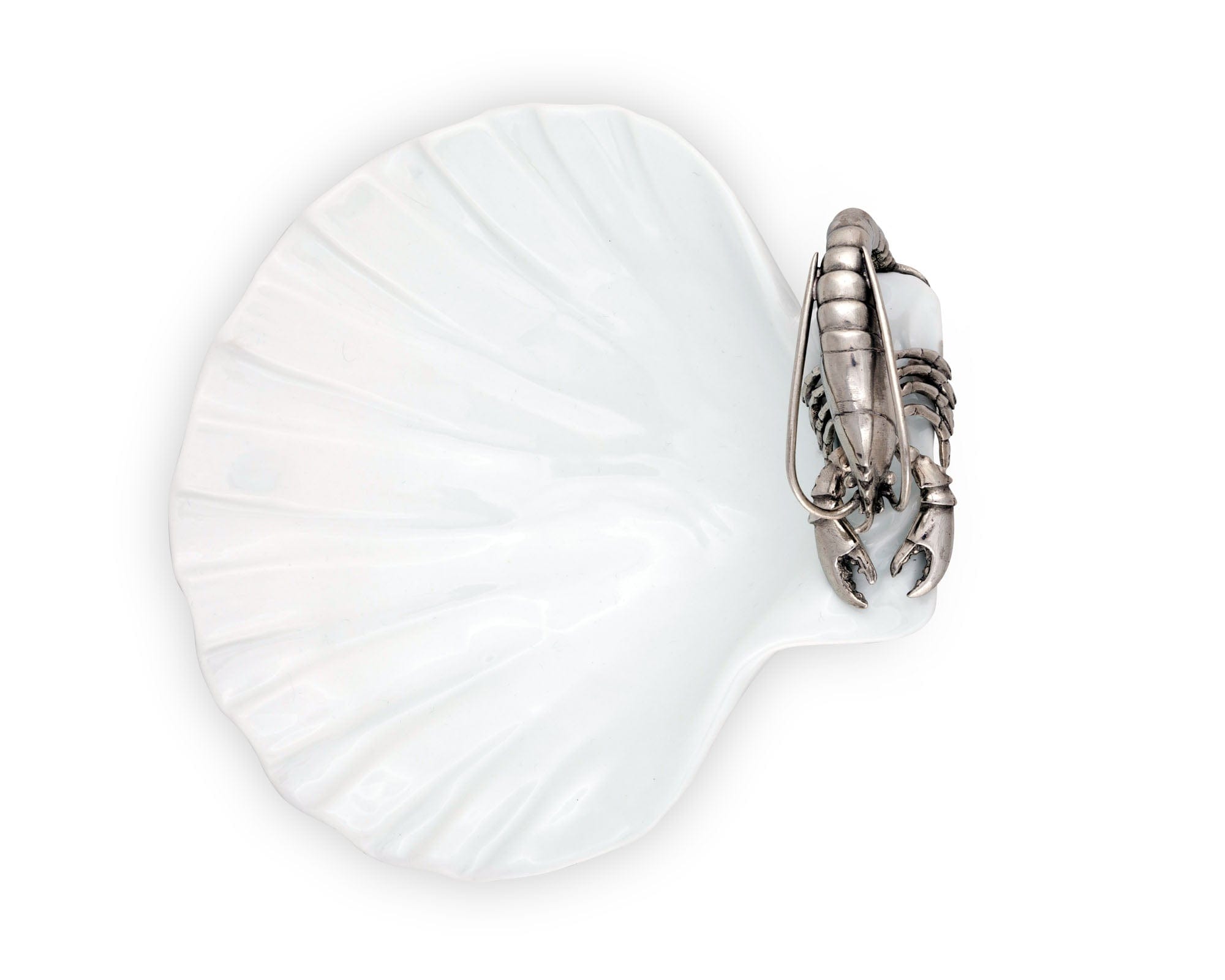 Vagabond House Serveware Vagabond House Shrimp Porcelain Shell Plate
