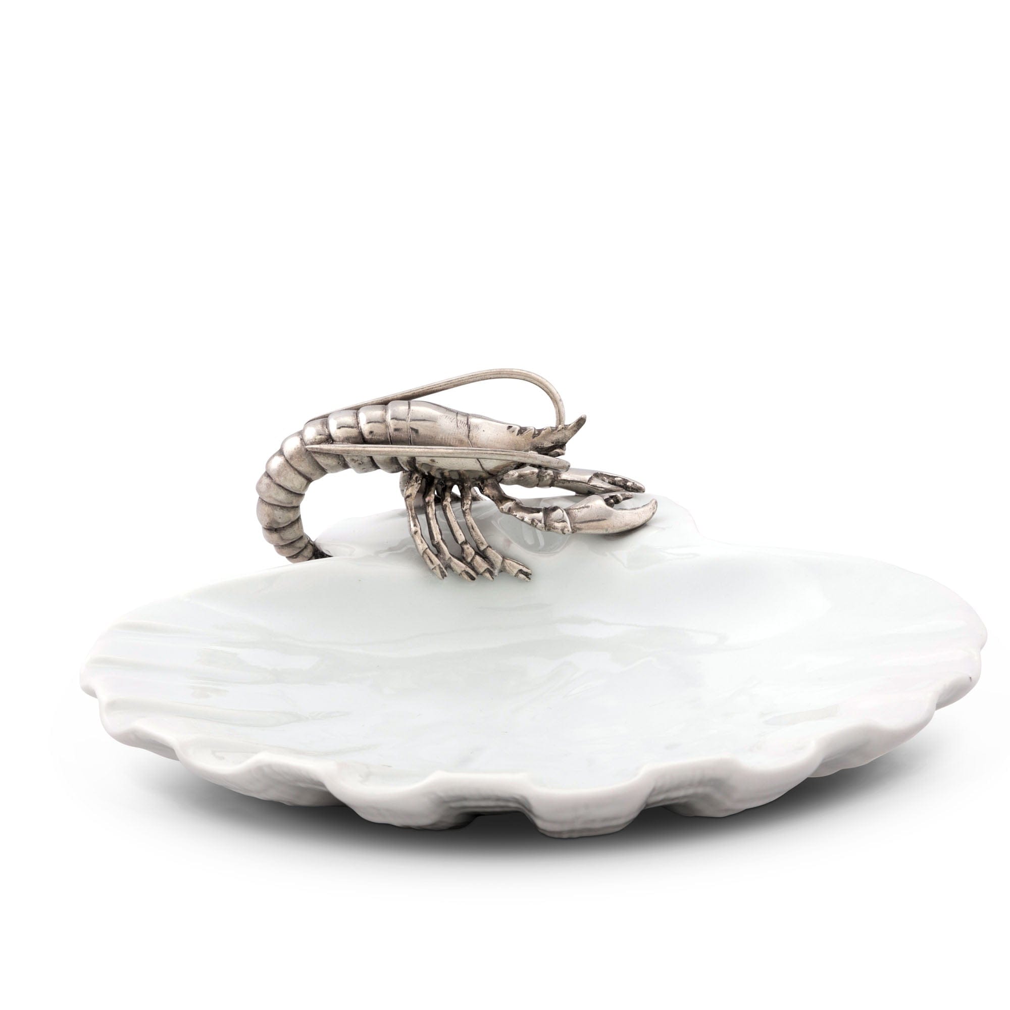 Vagabond House Serveware Vagabond House Shrimp Porcelain Shell Plate