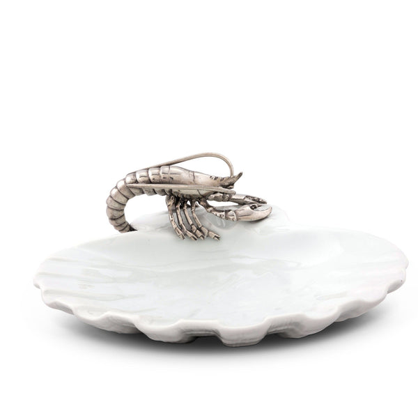 Vagabond House Serveware Vagabond House Shrimp Porcelain Shell Plate