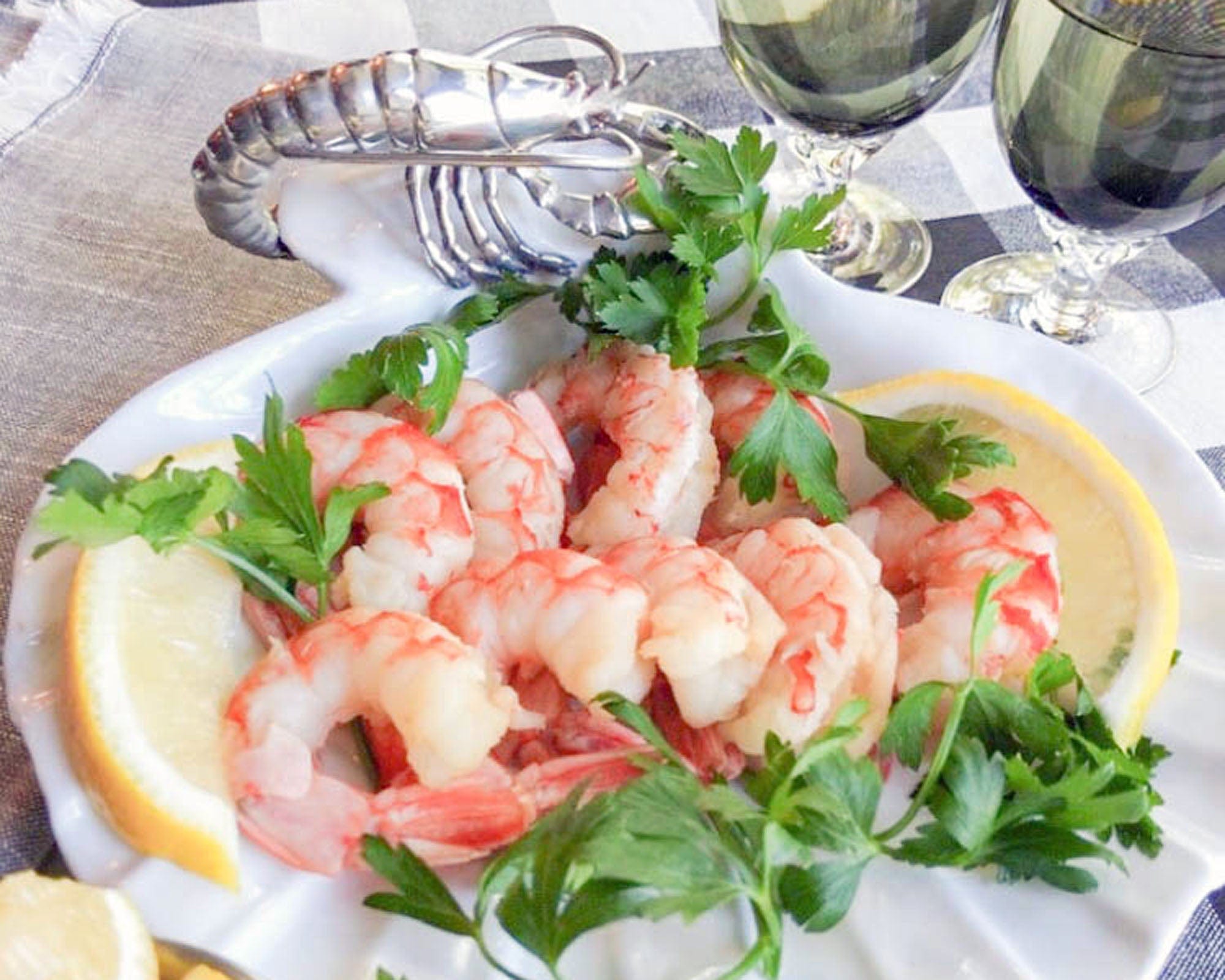 Vagabond House Serveware Vagabond House Shrimp Porcelain Shell Plate