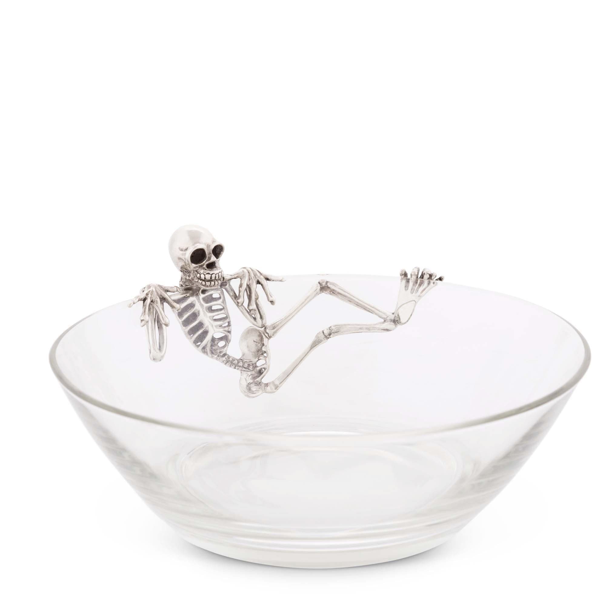 Vagabond House Serveware Vagabond House Skeleton Candy Dish