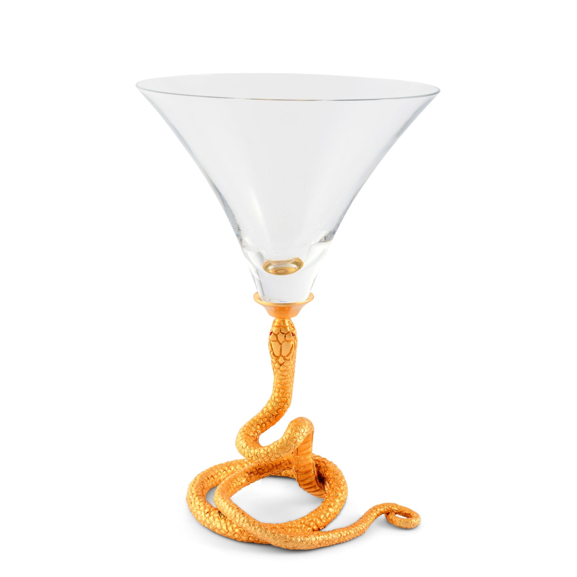Vagabond House Serveware Vagabond House Snake Cocktail \/ Martini Glass