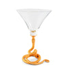 Vagabond House Serveware Vagabond House Snake Cocktail \/ Martini Glass