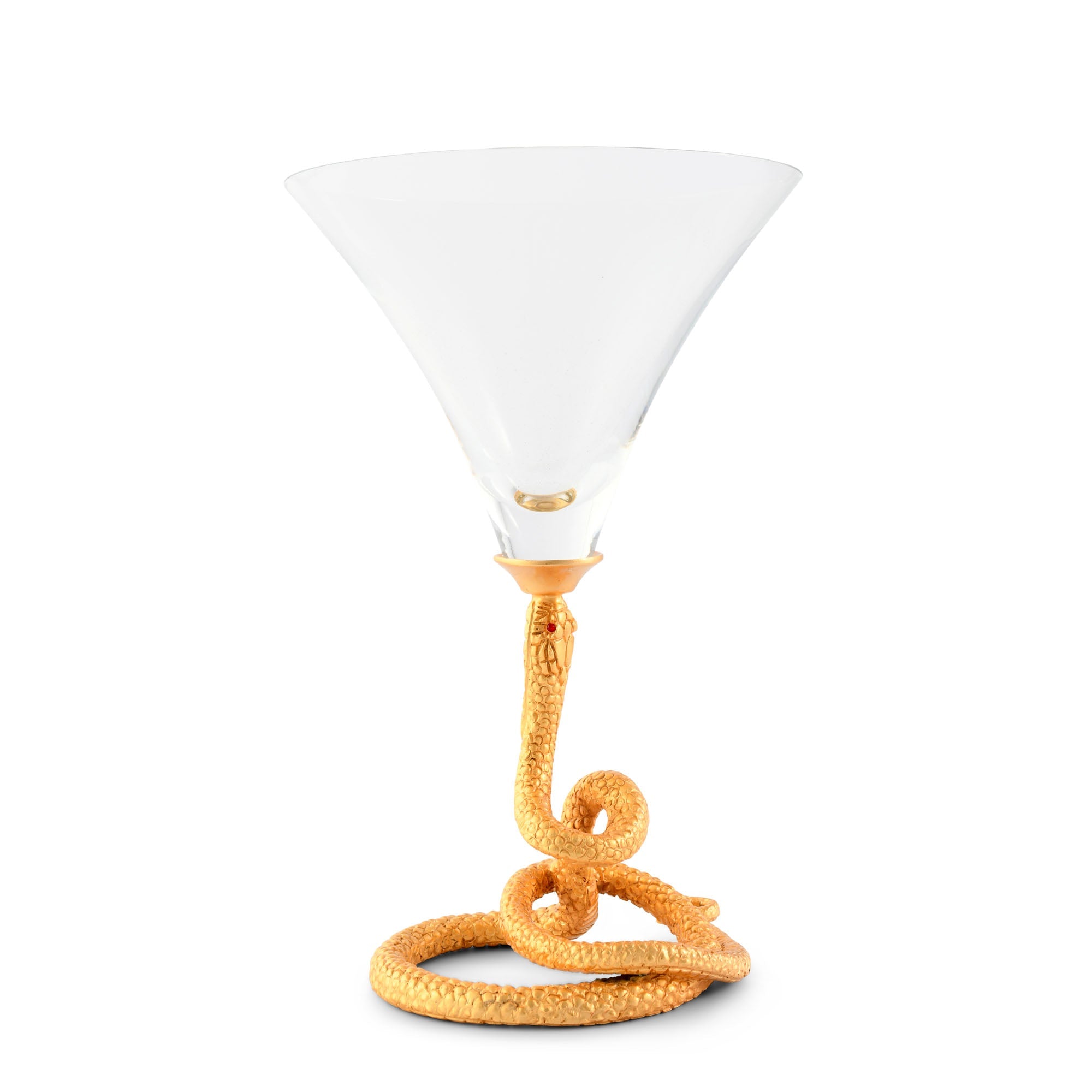 Vagabond House Serveware Vagabond House Snake Cocktail \/ Martini Glass