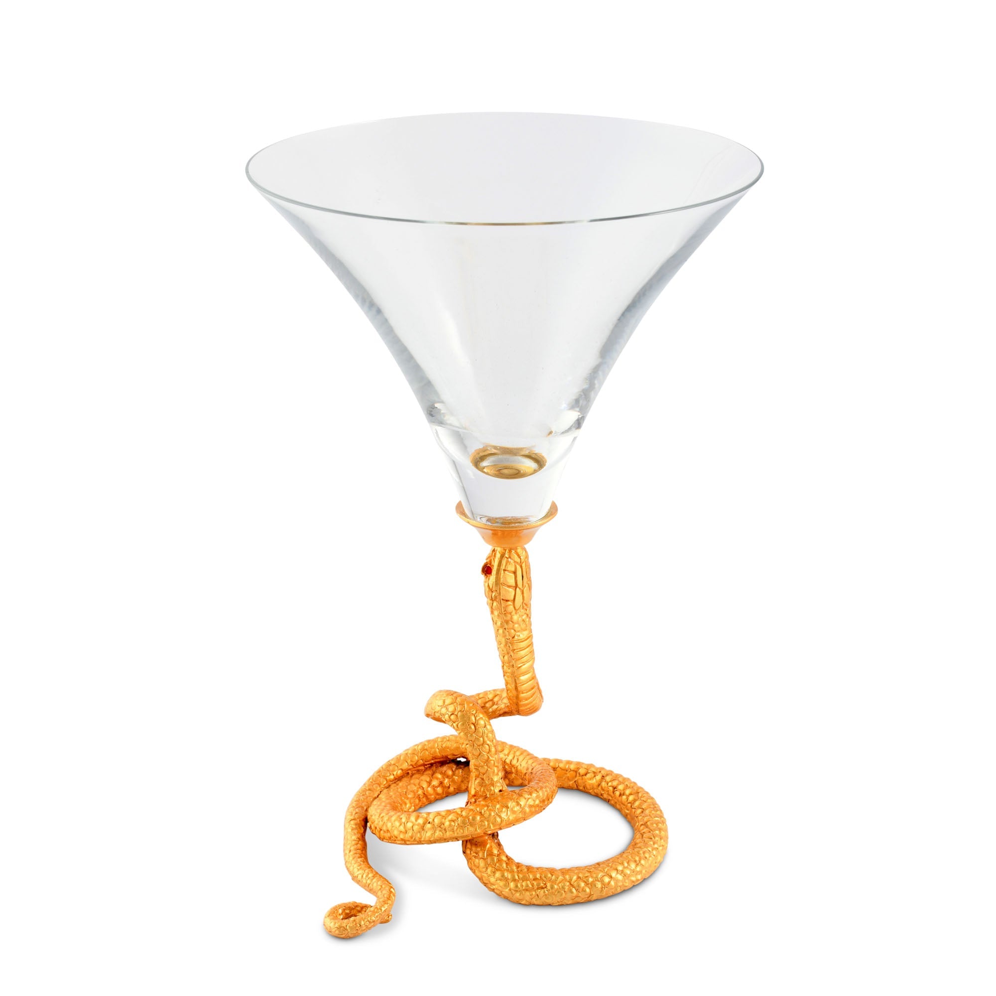 Vagabond House Serveware Vagabond House Snake Cocktail Martini Glass