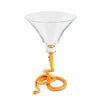 Vagabond House Serveware Vagabond House Snake Cocktail Martini Glass