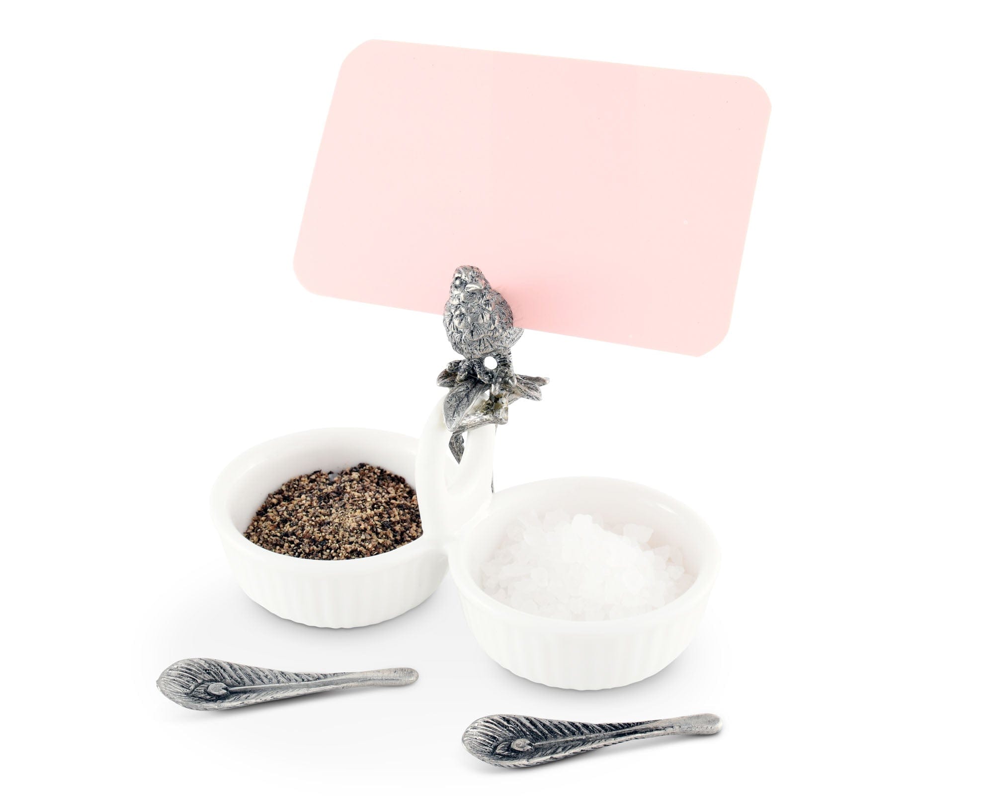 Vagabond House Serveware Vagabond House Song Bird Dbl Salt Cellar