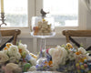 Vagabond House Serveware Vagabond House Song Bird Glass Covered Cake / Dessert Stand Tall -  13" H x 6" D