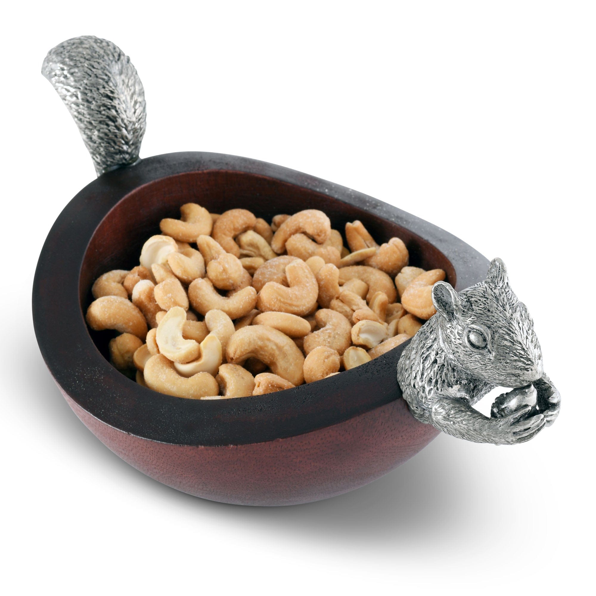 Vagabond House Serveware Vagabond House Squirrel Head and Tail Nut Bowl - Sm