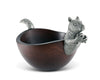 Vagabond House Serveware Vagabond House Squirrel Head and Tail Nut Bowl - Sm