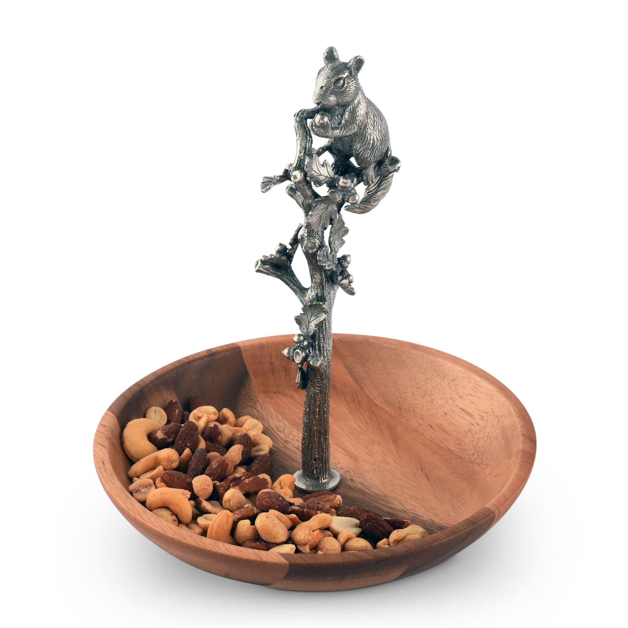 Vagabond House Serveware Vagabond House Squirrel Wood Candy / Nut Dish