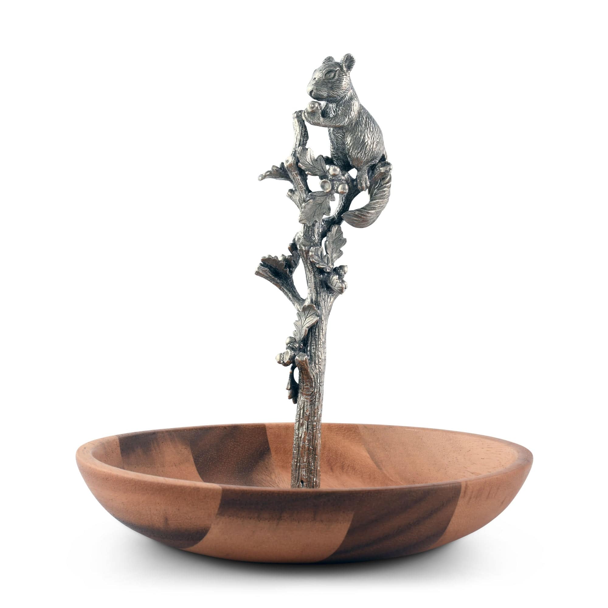 Vagabond House Serveware Vagabond House Squirrel Wood Candy / Nut Dish