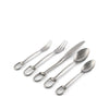 Vagabond House Serveware Vagabond House Stirrup Five piece Flatware Set - Stainless Steel Matt Silver