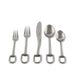 Vagabond House Serveware Vagabond House Stirrup Five piece Flatware Set - Stainless Steel Matt Silver