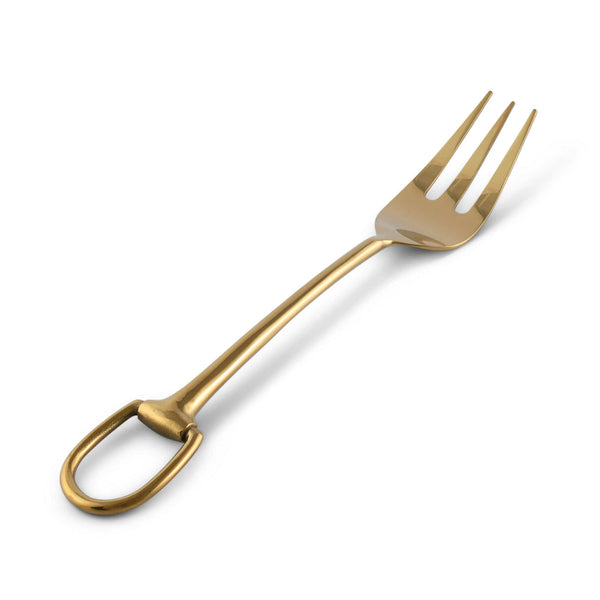 Vagabond House Serveware Vagabond House Stirrup Serving Fork - Stainless Steel Shiny Gold