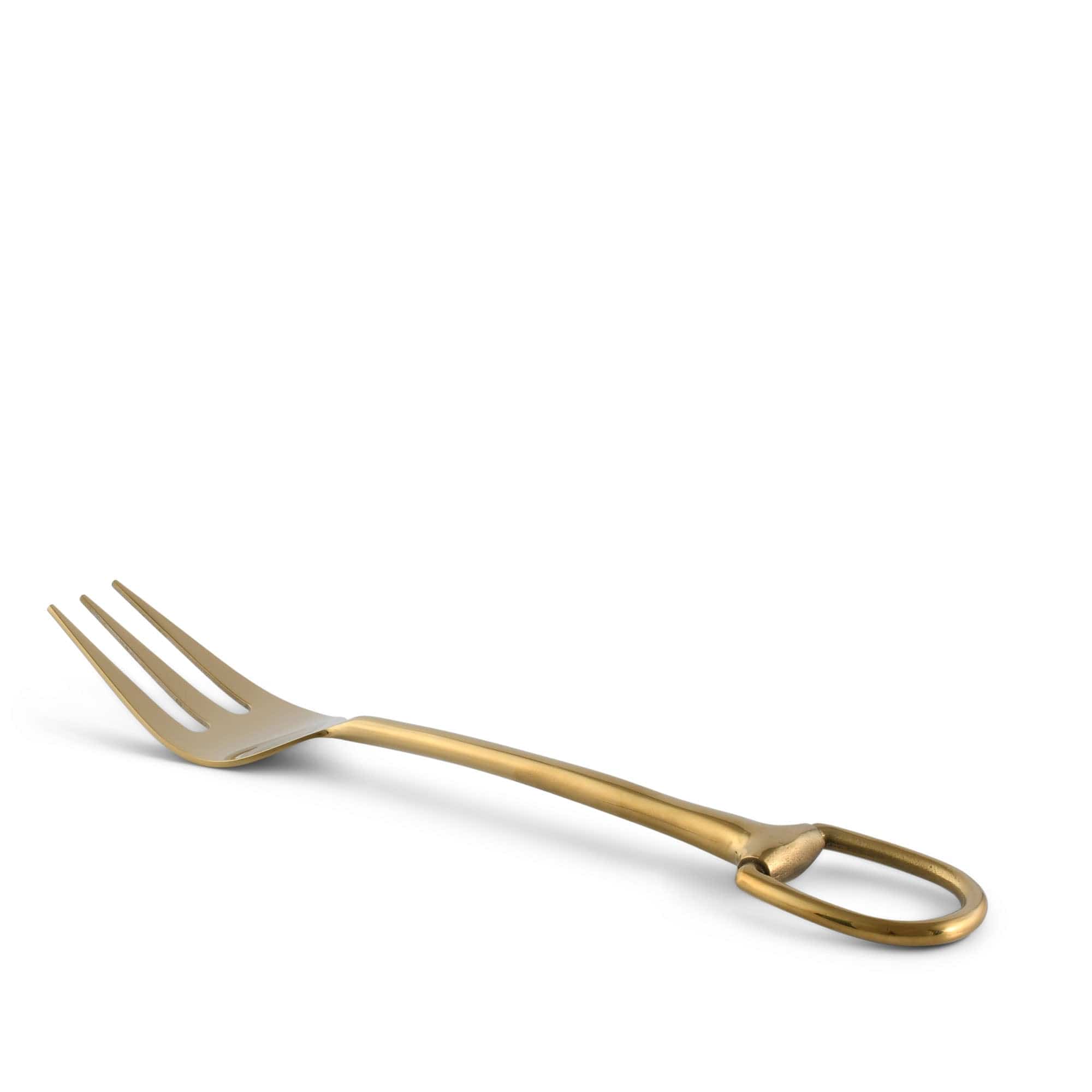 Vagabond House Serveware Vagabond House Stirrup Serving Fork - Stainless Steel Shiny Gold