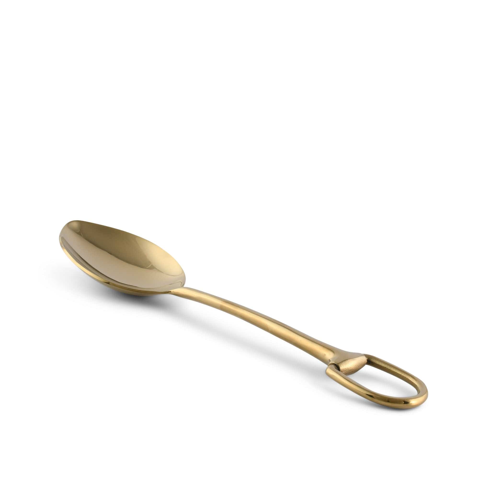 Vagabond House Serveware Vagabond House Stirrup Serving Spoon - Stainless Steel Shiny Gold