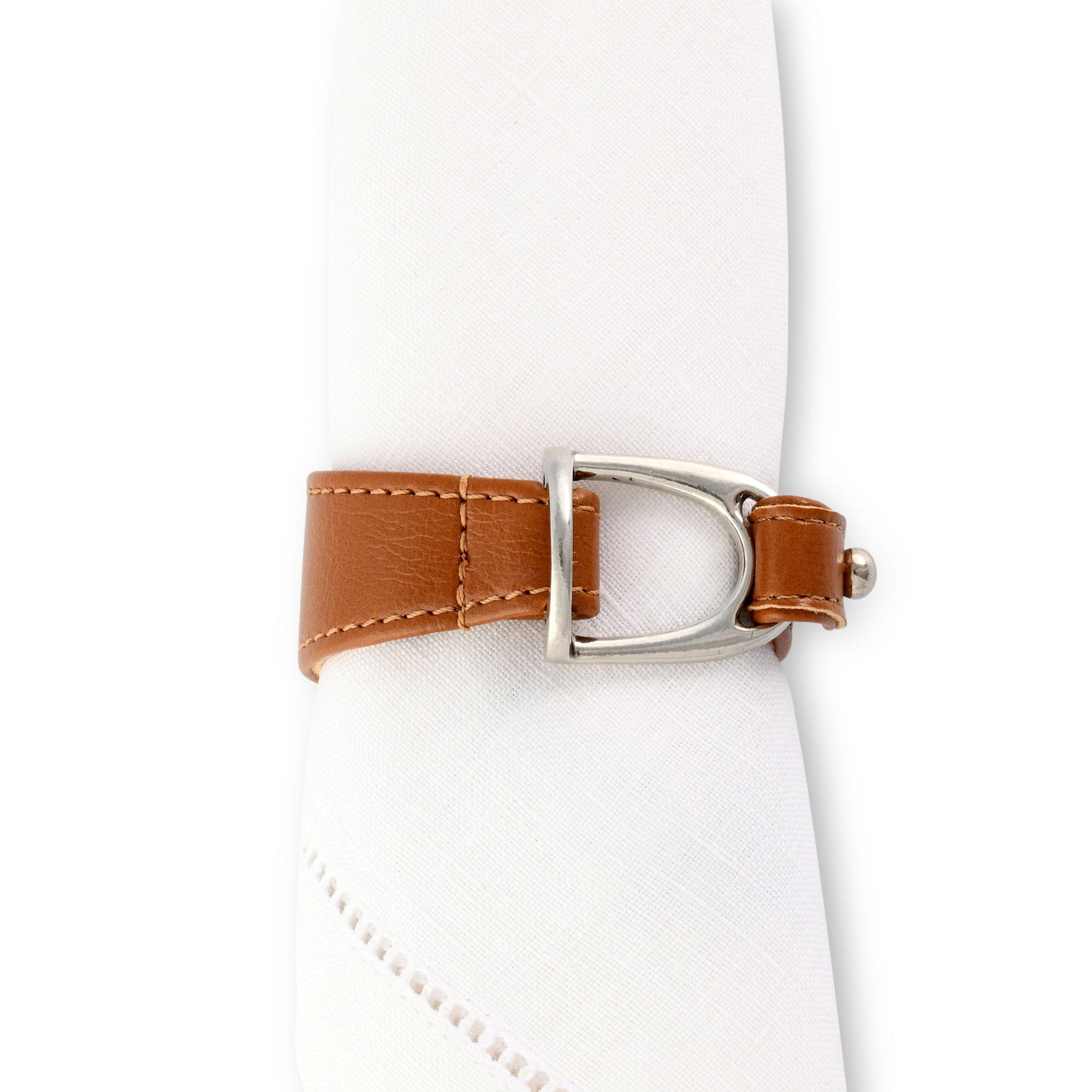 Vagabond House Serveware Vagabond House Stirrup Vegan Leather Napkin Ring