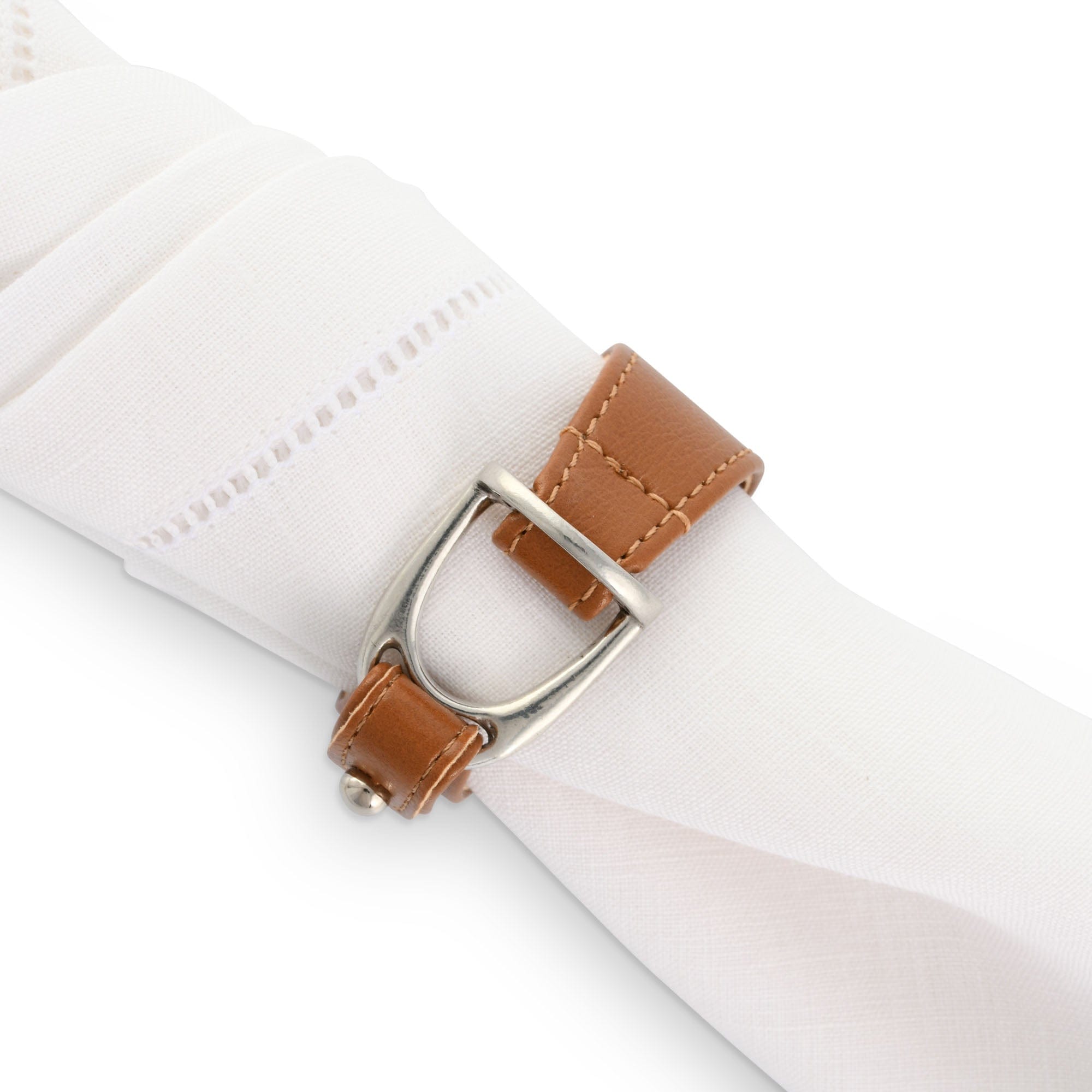 Vagabond House Serveware Vagabond House Stirrup Vegan Leather Napkin Ring