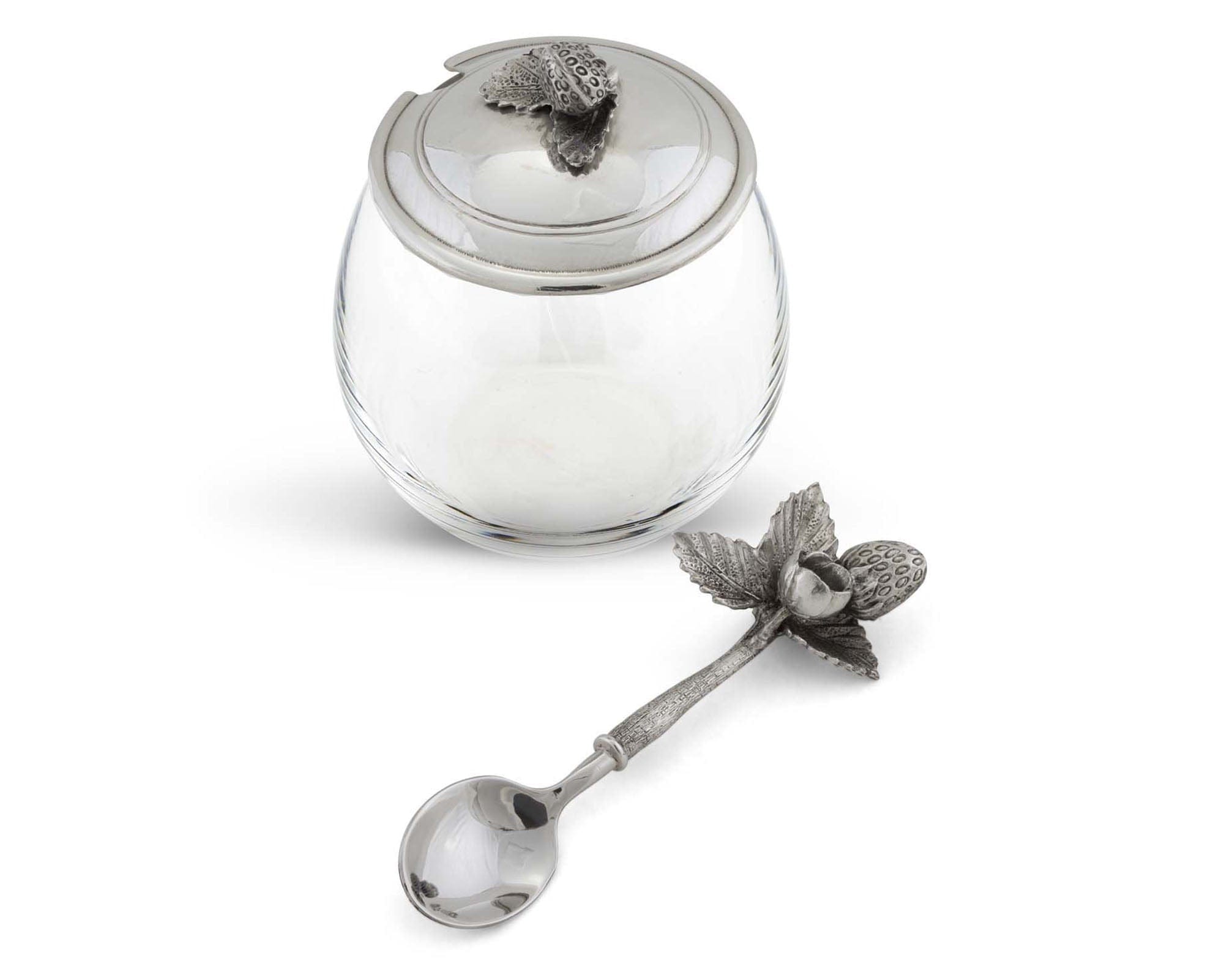 Vagabond House Serveware Vagabond House Strawberry Jam Jar with Spoon