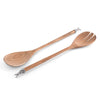 Vagabond House Serveware Vagabond House Teak Salad Servings with Pewter Bunny End