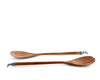 Vagabond House Serveware Vagabond House Teak Salad Servings with Pewter Bunny End
