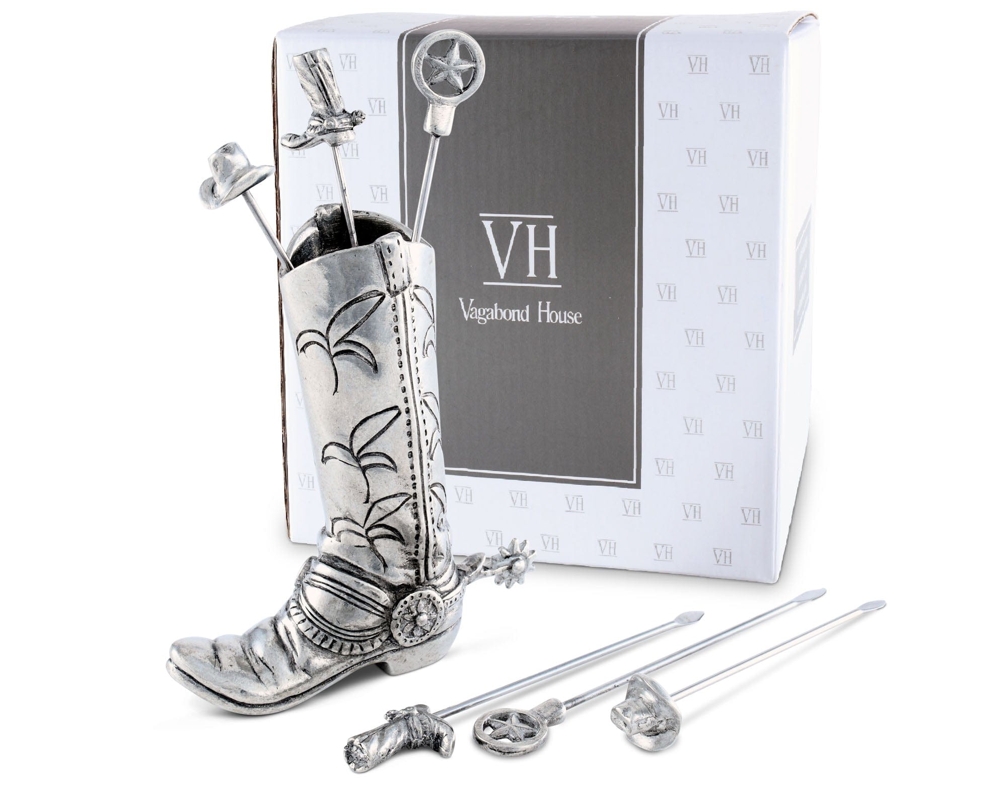 Vagabond House Serveware Vagabond House Western Boot Cheese Pick Set